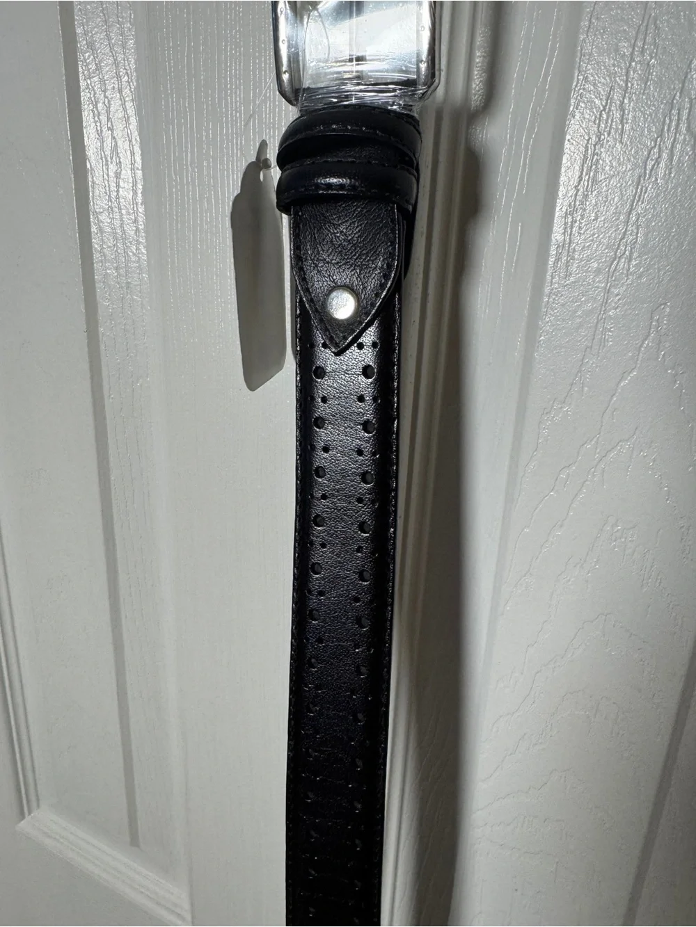 NWT Stacy Adams Men’s Black Leather Dress Belt Size 36 SA504-001